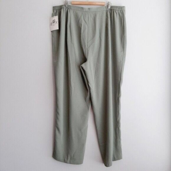 JESSICA Classic Fit High Waist Pull-on Dress Pants Sage Green Sz 24 W - Picture 6 of 10